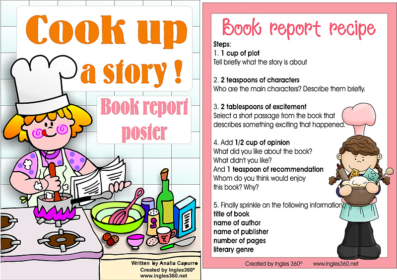 Recipe book report template